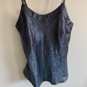 Silky blue tank top